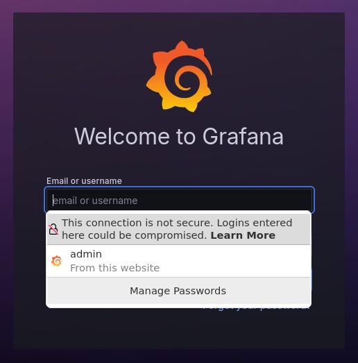 Grafana Login